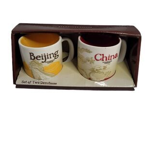 NEW STARBUCKS mugs global‎ icon demitasse China cups 2008
